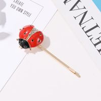 Korean Metal Insect Hair Clip Seven Star Ladybug Word Clip Cute Diamond Cheap Hairpin main image 5