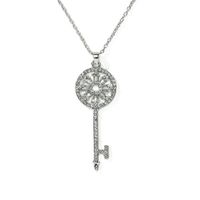 Korean New Wholesale Diamond Garland Key Necklace Long Chain Fashion Sweater Chain main image 6