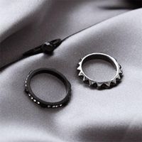 Korean Fashion Wild Exaggerated Ring Ring Retro 6 Six-piece Diamond Ring Wholesale main image 5