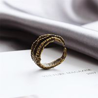 Korean Single Ring Retro Eagle Claw Opening Men's Pinky Tail Ring Wholesales Yiwu Suppliers China main image 3