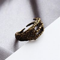 Korean Single Ring Retro Eagle Claw Opening Men's Pinky Tail Ring Wholesales Yiwu Suppliers China main image 5
