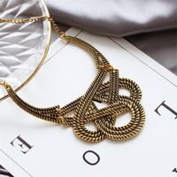 Retro Geometric Hollow U-shaped Necklace Sweater Chain Jewelry Wholesale main image 1