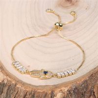 Fatifa Palm Bracelet Blue Eye Pendant Micro Diamond Set Bracelet Wholesale main image 3