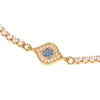 Fashionable Turkish Blue Eye Bracelet With Diamonds And Color Zirconia Adjustable Bracelet main image 6