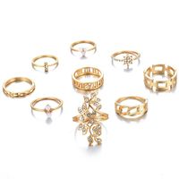 Anillo De Mujer Bohemian Diamond Flower Knot Ring Set De 9 main image 6