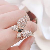 Fashion Rings For Women Korean Fashion Open Butterfly Ring Sparkling Zircon Bracelet main image 1