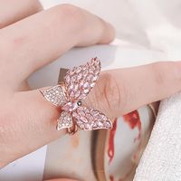 Fashion Rings For Women Korean Fashion Open Butterfly Ring Sparkling Zircon Bracelet main image 6