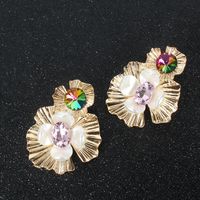 New Flower Earrings Female Fashion Simple Colorful Earrings main image 5