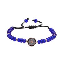 Micro Inlaid Zircon Eye Bracelet Faceted Crystal Woven Adjustable Bracelet Wholesales Yiwu Suppliers China main image 1
