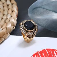 Anillos De Moda Para Mujer Nuevo Rhinestone Resin Boho Vintage Ring main image 5
