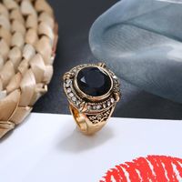 Außenhandel Im Europäischen Und Amerikanischen Stil Heiß Verkaufte Neue Strass Harz Böhmische Retro-paar Ring Ring Sendung main image 5