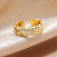 Fashion Rings For Women Diamond Ring Simple Full Diamond Ring Wholesale main image 3