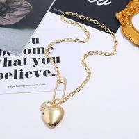 Cute Three-dimensional Pendant Clavicle Chain New Simple Love Pin Sweater Chain Wholesales Yiwu Suppliers China main image 3