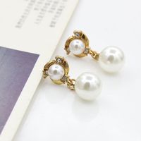 Koreanische Version Der Neuen Diamant Perlen Ohrringe Koreanische Beliebte Spiral Ohrringe Hot Wheels Creative Jewelry main image 4