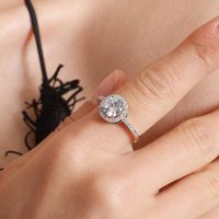 Micro Inlaid Zircon Romantic Couples Handmade Crystal Zircon Ring Fashion Ring Wholesale main image 1
