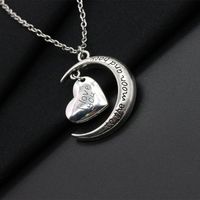 Korean New Moon Love Necklace Sweater Chain main image 5