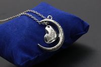 Korean New Moon Love Necklace Sweater Chain main image 4