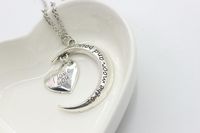Korean New Moon Love Necklace Sweater Chain main image 3