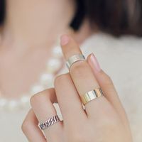 Korean Fashion Three-piece Ring Couple Models Alloy Chain Ring Wholesale main image 5