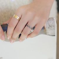 Korean Fashion Three-piece Ring Couple Models Alloy Chain Ring Wholesale main image 6