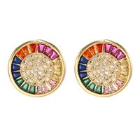 Nouveau Boucles D'oreilles Oeil Style Européen Et Américain Style Petit Exquis Coloré Personnalité Sauvage Boucles D'oreilles Combinaison Boucles D'oreilles Pour Les Femmes sku image 4