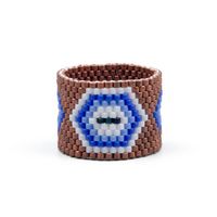 Fashion Ring Boho Miyuki Rice Beads Handmade Woven Jewelry Wholesale sku image 7