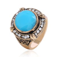 Fashion Rings For Women New Rhinestone Resin Boho Vintage Ring sku image 1