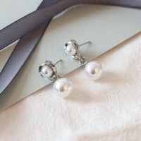 Koreanische Version Der Neuen Diamant Perlen Ohrringe Koreanische Beliebte Spiral Ohrringe Hot Wheels Creative Jewelry sku image 1