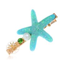 Simple Starfish Hair Clip For Girl New Word Clip Bangs Combination Side Clip Hair Clip main image 2