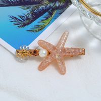 Simple Starfish Hair Clip For Girl New Word Clip Bangs Combination Side Clip Hair Clip main image 5