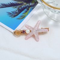 Simple Starfish Hair Clip For Girl New Word Clip Bangs Combination Side Clip Hair Clip sku image 5