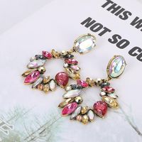 Fashion Geometric Multilayer Alloy Diamond Earrings Female Retro Long Earrings main image 4