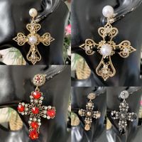 Cross Diamond Earrings Wholesales Yiwu Suppliers China main image 2