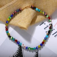 New Fashion Holiday Style Necklace Printed Handmade Beaded Jewelry main image 1