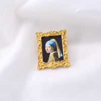 2019 Nouveau Rétro Exagérée Renaissance Peinture À L'huile Dame Baroque Broche Vêtements Accessoires En Gros sku image 1