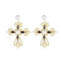Cross Diamond Earrings Cheap Wholesales Yiwu Fashion Suppliers China sku image 5