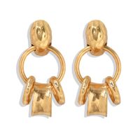 New Fashion Simple Ring Earrings Alloy Plating Earrings Wholesale sku image 1