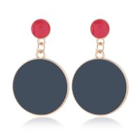 Fashion Metal Contrast Round Exaggerated Earrings Wholesale main image 1