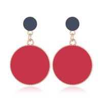 Fashion Metal Contrast Round Exaggerated Earrings Wholesale sku image 3
