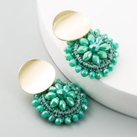 Nihaojewelry Explosion Flower Earrings Alloy Hand Beaded Boho Valentine Wholesales Fashion main image 4