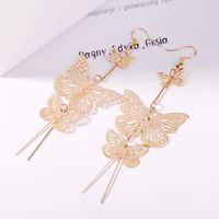 Nihaojewelry Simple Korean Hollow Butterfly Gold Earrings main image 4