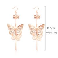 Nihaojewelry Simple Korean Hollow Butterfly Gold Earrings main image 6