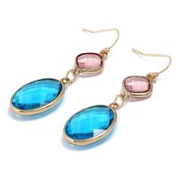 Fashion Earrings Simple Long Earrings Crystal Earrings Colored Water Drop Crystal Earrings main image 5