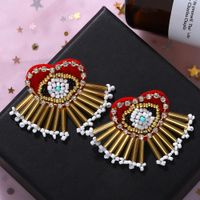 Même Produit Sur Le Site Officiel De Mode Creative Exquis Perlé Boucles D'oreilles Croix-frontière Vente Chaude Nouveau À La Mode L'amour Les Yeux Diamant Boucles D'oreilles main image 5