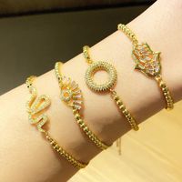 Fashion Bracelet Wholesale Micro Inlaid Color Zirconia Snake Bracelet Adjustable Bracelet main image 2