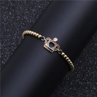 Fashion Copper Micro Inlaid Zirconium Crown Bracelet Women&#39;s Woven Bracelet Valentine&#39;s Day Gift main image 3