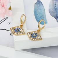Fashion Jewelry Small Diamond Devil's Eye Earrings Turkish Earrings Alloy Earrings Earrings main image 3