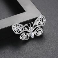 Fashionable Korean Creative New Copper Inlaid Zirconium Ladies Brooch Butterfly Clothing Accessories Pin main image 4
