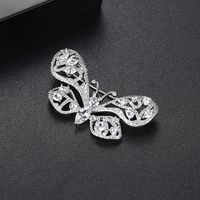 Fashionable Korean Creative New Copper Inlaid Zirconium Ladies Brooch Butterfly Clothing Accessories Pin main image 5