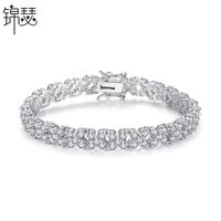 Fashion Aaa Zircon Inlaid Flower Bud Bracelet Crystal Bracelet Lady Bracelet main image 1